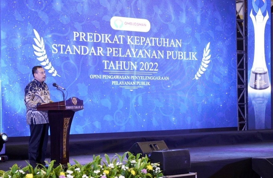 Pemkab Solok Raih Predikat Kepatuhan Tertinggi Standar Pelayanan Publik Tahun 2022 dari Ombudsman RI