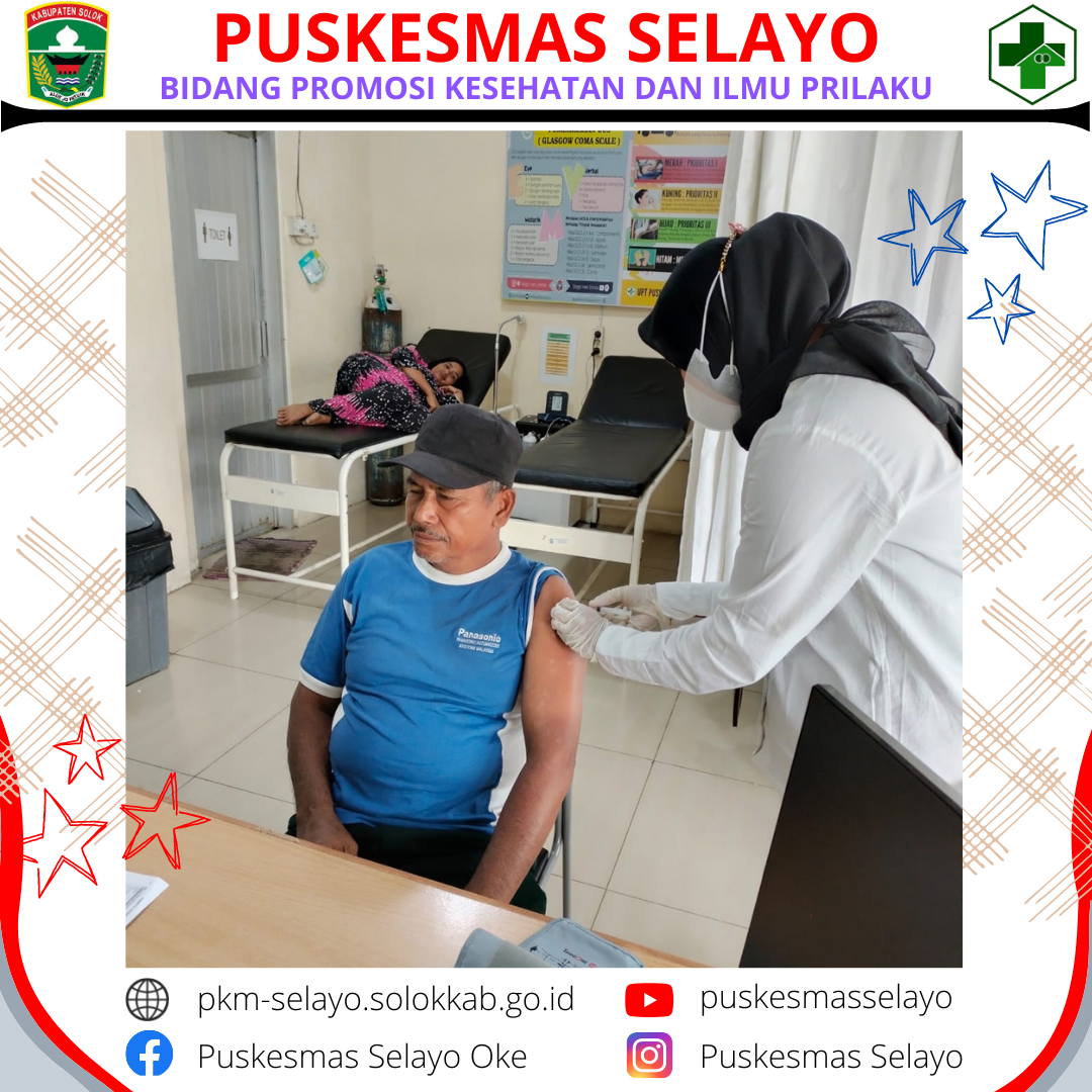 Pelayanan Vaksin Covid-19 di Puskesmas selayo